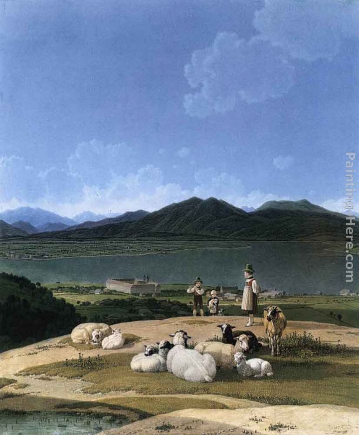 Wilhelm von Kobell View of Lake Tegern